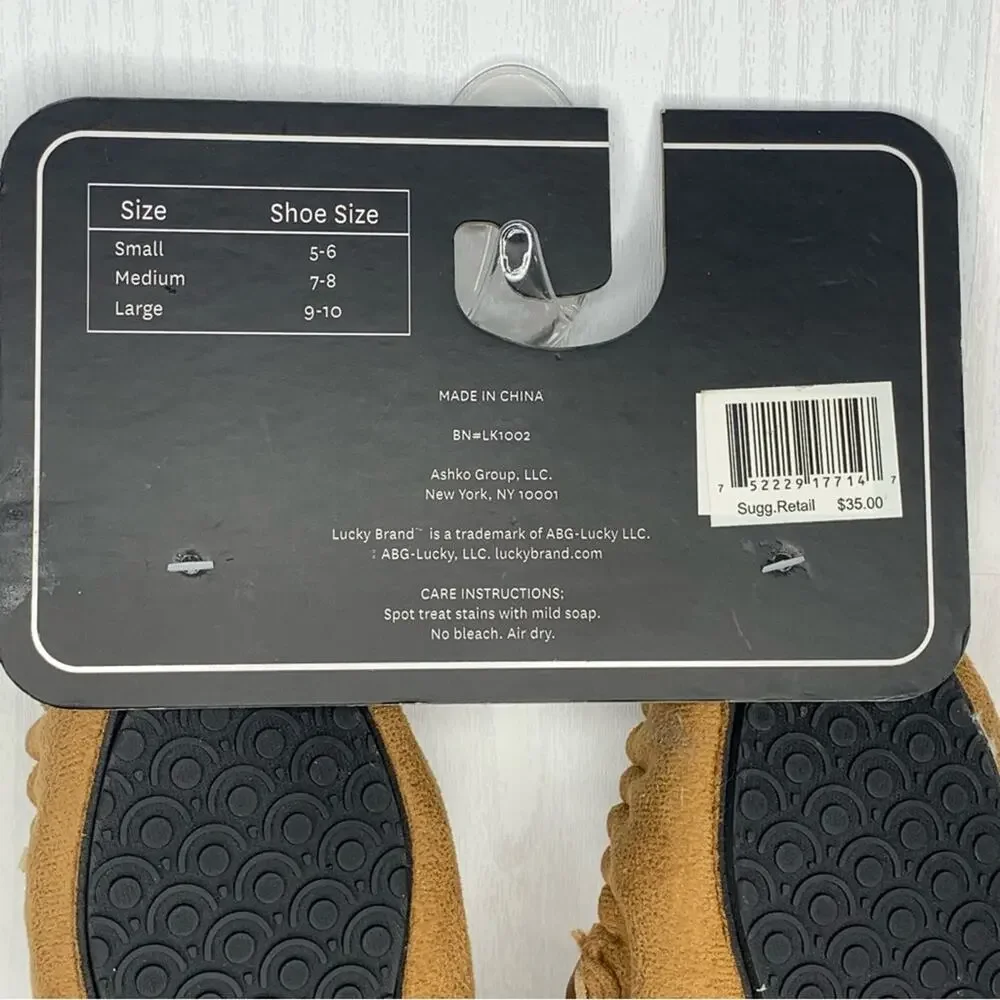 Lucky Brand NWT Kids Mocasines Tan Size 7/8
